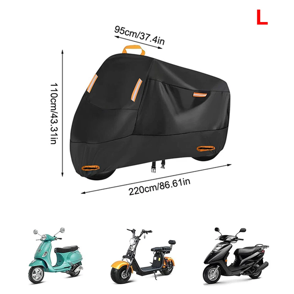 Motorrad Abdeckung Outdoor Motorradplane 210D Oxford Motorroller Abdeckplane - Bild 2 von 4