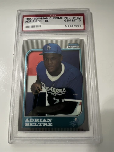 1997 Bowman Chrome International #182 Adrian Beltre PSA 10 Gem Mint