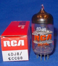 NOS NIB 6N23P Silver Shield Vacuum Tube Branded As RCA 6DJ8 / ECC88
