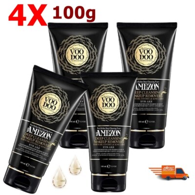 4X VooDoo Amezon Deep Cleansing Makeup Removers Oil Control&Acne Care Facial 100