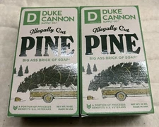 (2 Pack)  Duke Cannon Illegally Cut Pine Big Ass Bricks of Soap 10 oz Each 
