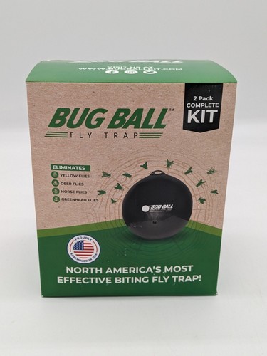 Bug Ball Starter Kit Biting Fly Trap, Eco Friendly (2 Pack Kit)