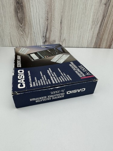 Casio Vintage Originale FX-5500L Scientifico Librario Calcolatrice Scatola Originale Manuale - Foto 9 di 11