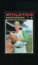 1971 Topps #84 Marcel Lachemann RC * Pitcher * Oakland Athletics * EX/EX-MT *