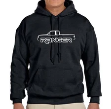 Ford Ranger Pickup Truck Classic Outline Design Hoodie NEW FREE SHIPPING