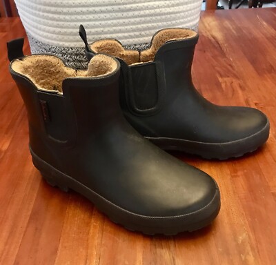 Chooka Women's Waterproof Faux Fur Lined Rubber Rain Boots