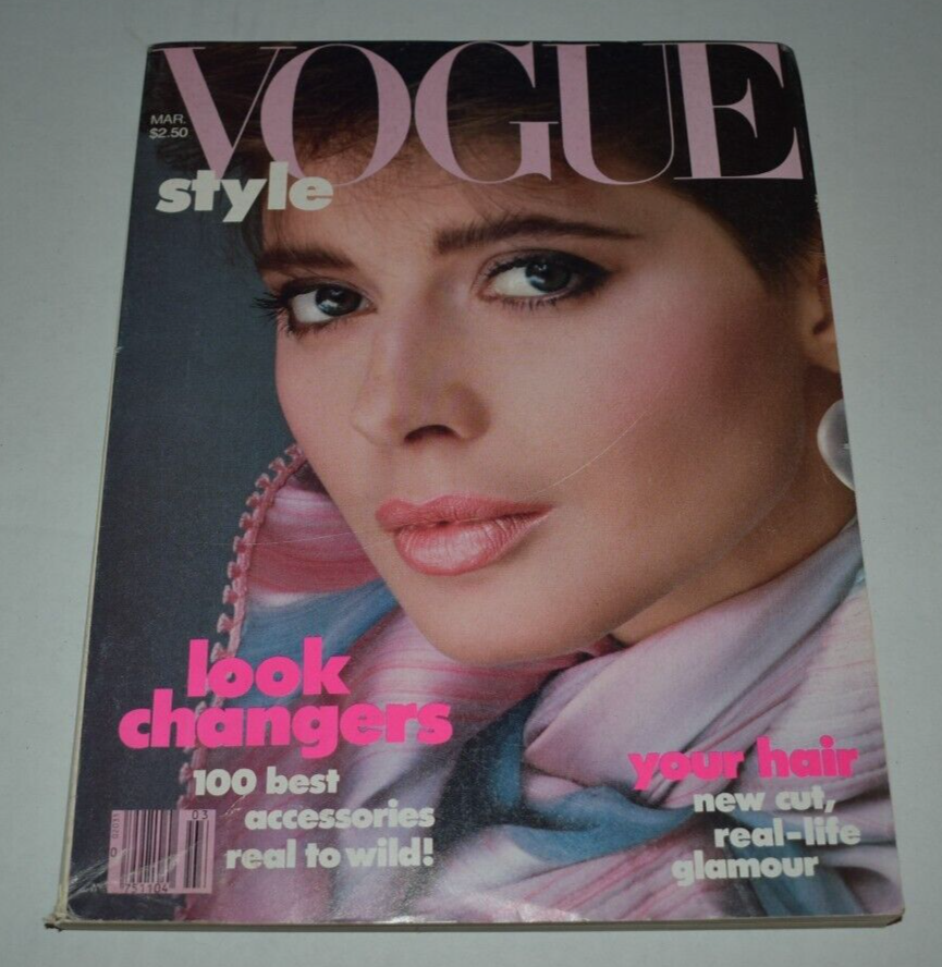 VOGUE Magazine March 1982 US edition Isabella Rossellini UK