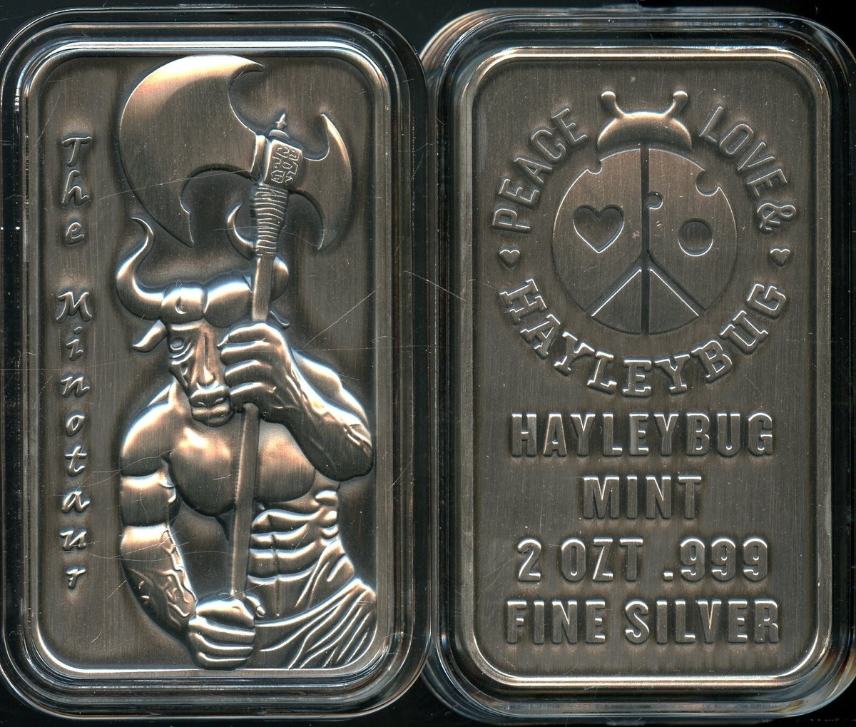 Hayleybug Mint The Minotaur Fantasy & Myth Series 2 OZ High Relief