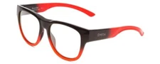 Smith Optics Rounder Designer Reading Glasses Dark Grey Carbon Black Red Round 5