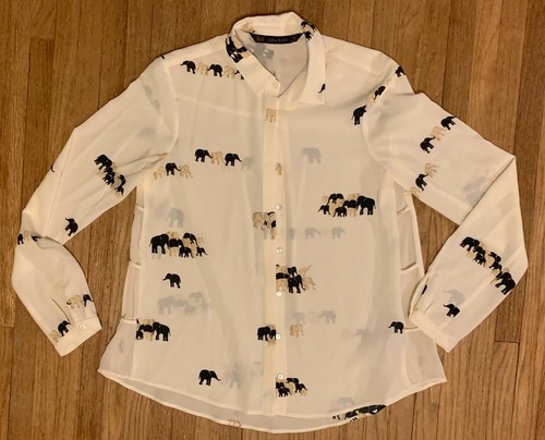 Zara Basic Women's Button Down Blouse 