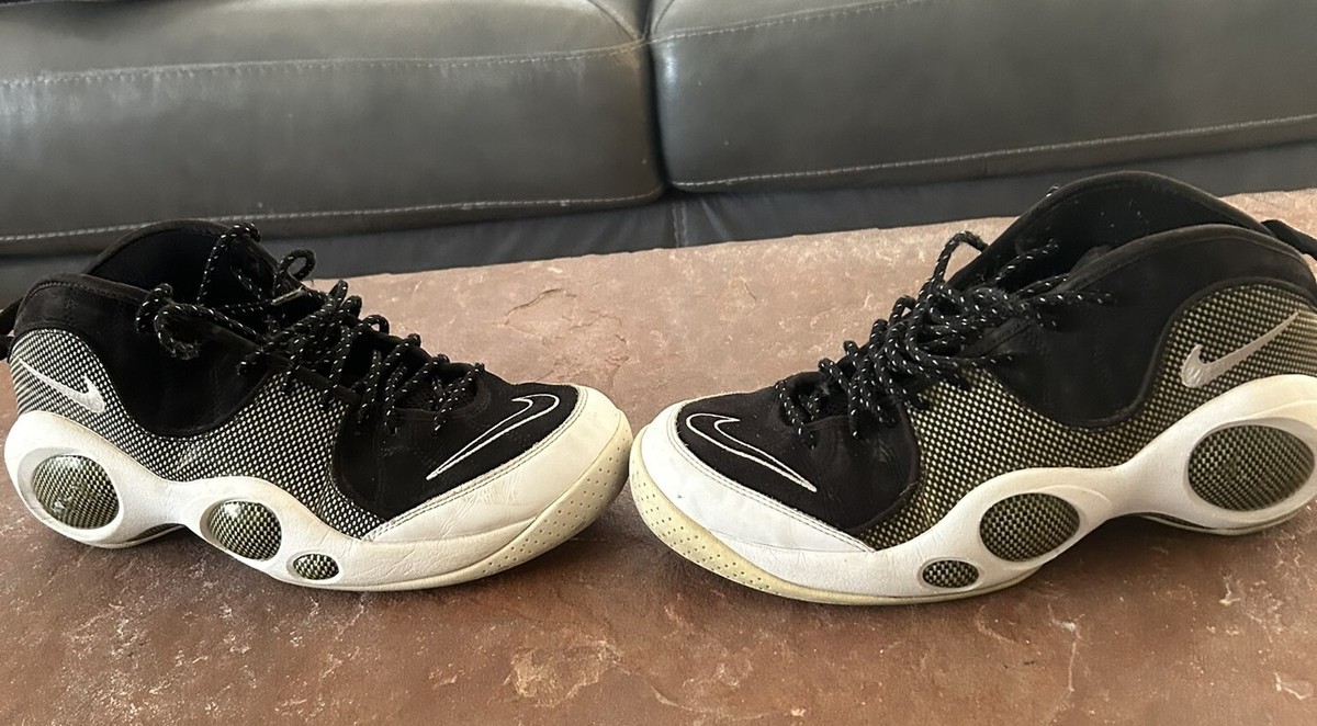 Nike Air Zoom Flight OG, Black Metallic Silver, Mens, size 