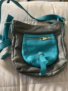Steve Madden Blue And Gray Hand Bag Purse Small | eBay