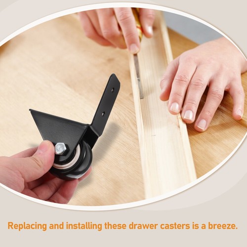 2 Pcs Silent Casters Work Shopping Wheels for Furniture Replacement - Picture 8 of 12