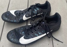 Nike Zoom Rival Track  Field Metal Spike Cleat Shoes Mens Sz 12 Black Splatter