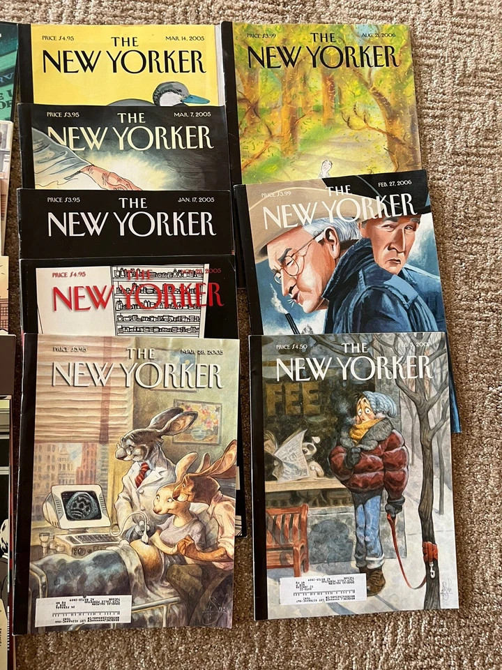 Nice Lot of 14 New Yorker Magazines from 2004-2007- w Labels But In Great Cond - Image 2 of 4