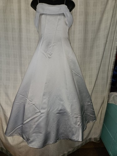 Michaelangelo Formal Prom, Bridesmaid, Homecoming Dress Size Girls 16 Lt Blue - Picture 2 of 11