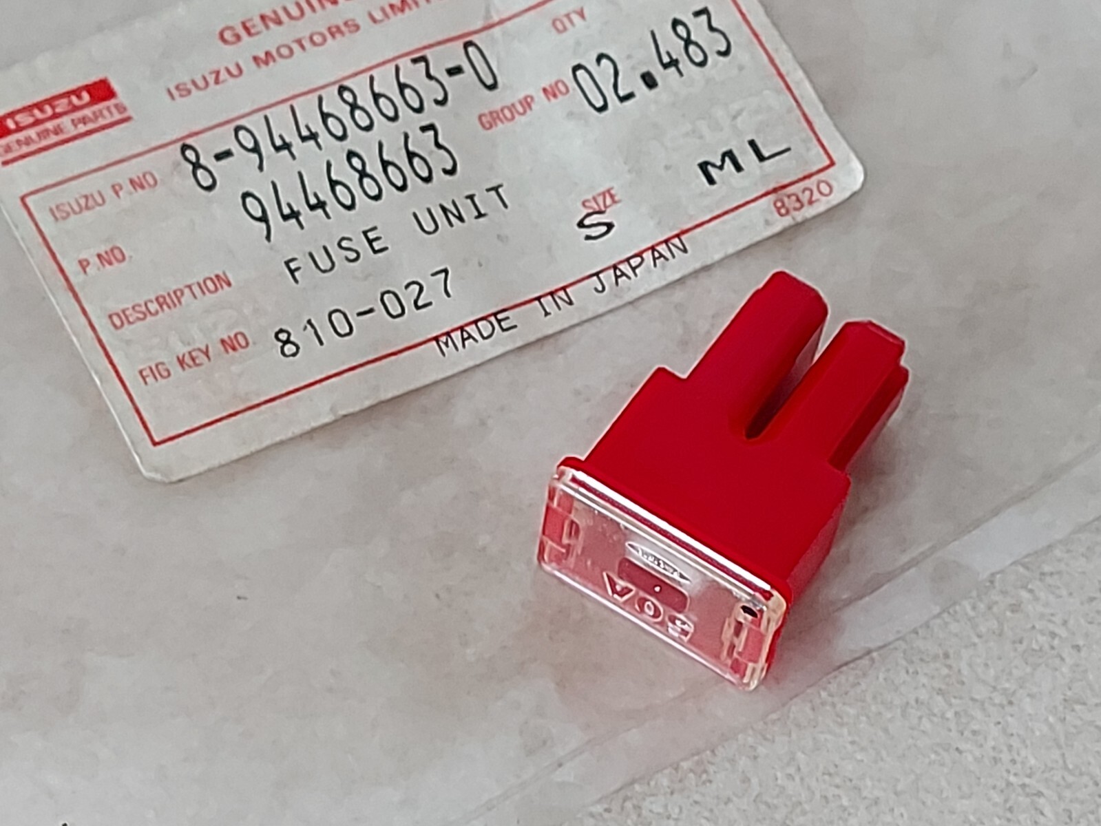 Fuse Unit, Isuzu Genuine Parts 94468663 , 8-94468663-0 