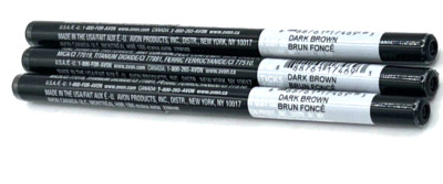 Avon Glimmersticks Eye Brow Definer Eyebrow Pencil DARK BROWN 3 PACK