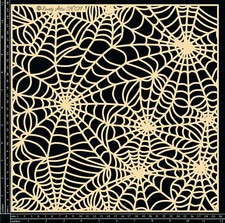Dusty Attic Chipboard - Spider Web Panel  Large, DA3074  12x12