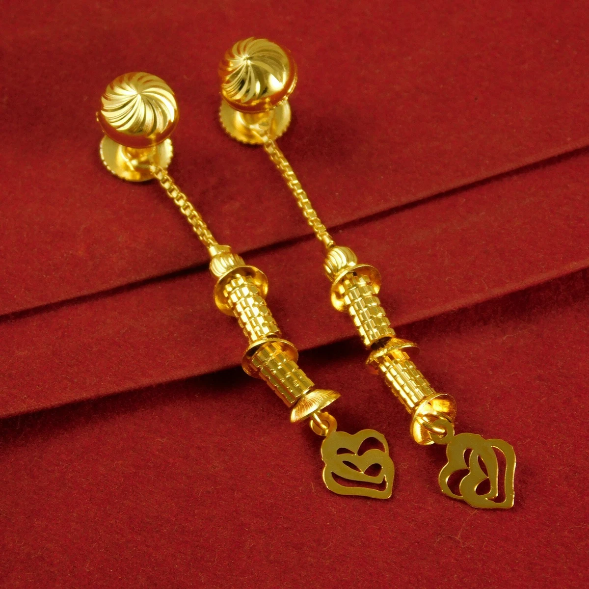 Gold earrings for women for daily use deals
