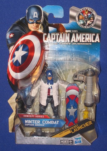 Captain America Winter Combat 4" Action Figure 2010 Marvel Universe MOC Avengers - Picture 10 of 11