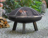 Feuerschale Mit Funkenschutz - Feuerkorb Grillfeuer Feuerstelle - Ø 80 / Stahl