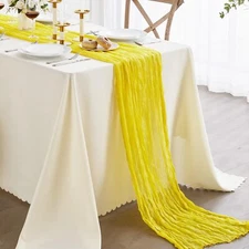 Yellow Cheesecloth Table Runner 10 Ft Light Yellow Cheese Cloth Table Runne f...