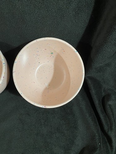 ZAK! Designs PINK CONFETTI Melamine 5” Bowls Snack Dessert Unused - 3 Bowls - Picture 2 of 7