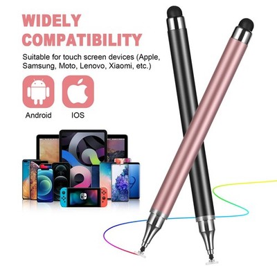 3-Pack Universal Stylus Pen for Touch Screens - Fine Black with