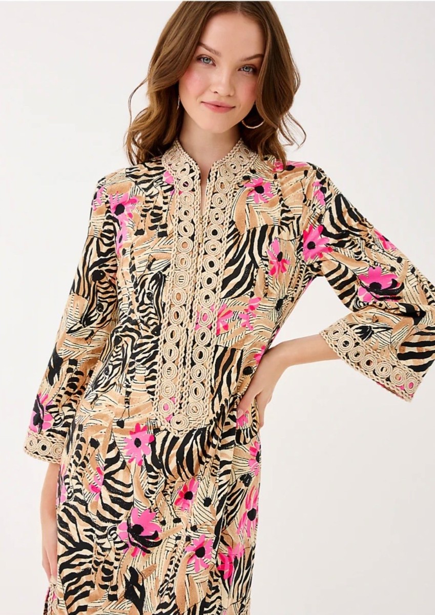 NWT Lilly Pulitzer Party All The Time Head Wrap “Rutabaga El Morocco” Lilly Pulitzer NWT Shealyn Stretch Maxi Caftan Rutabaga El  main image 2