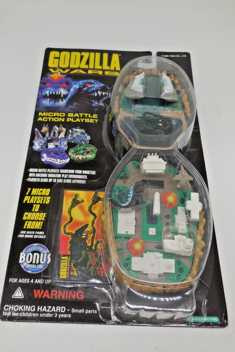 S10 Godzilla Battles Biollante in Washington D.C Micro Playset Vtg