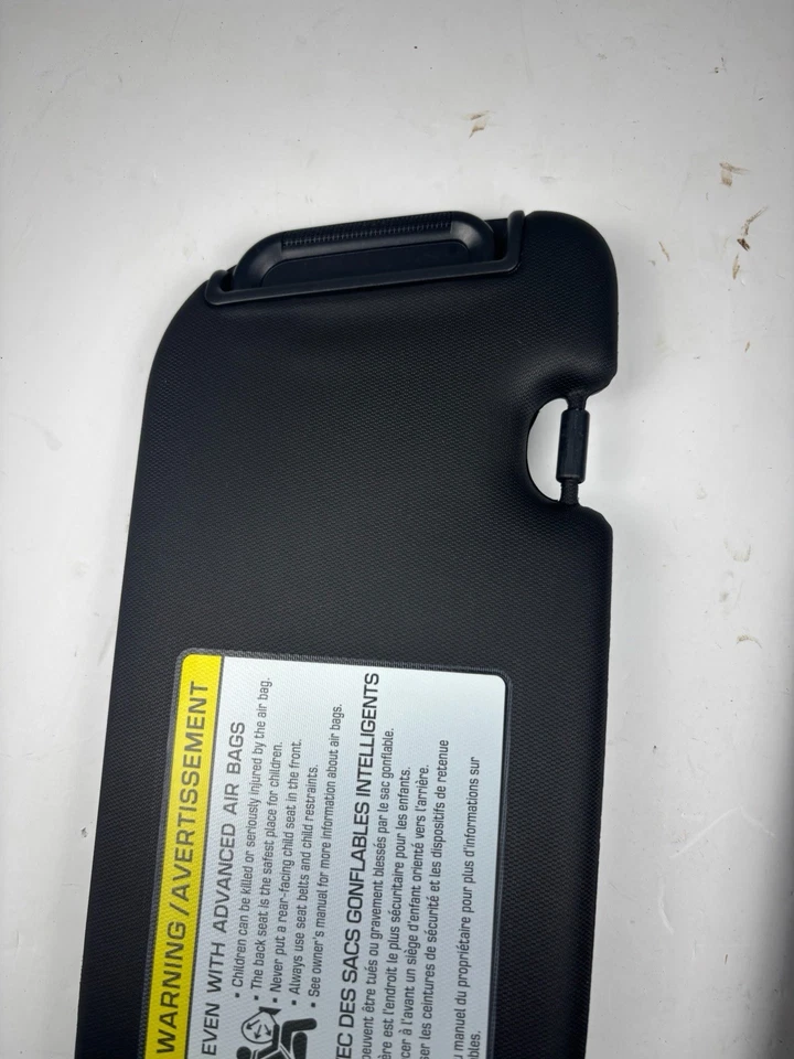 Juego de pares de parasoles Hyundai Veloster 2012-2017 negro lado del conductor y del pasajero OEM Foto 2 de 4