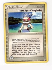 Team Aqua Conspirator 77/95 Uncommon Team Magma vs Team Aqua Pokemon Damaged on eBay