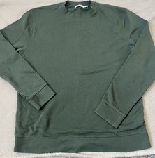 Mens Top Man Crew Kahki Jumper Size Small 100% Cotton