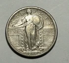 1917 S TYPE 1 STANDING LIBERTY QUARTER F-VF