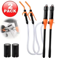 2 Set Battery Powered Electric Fuel Transfer Pump Portable Gas Oil Liquid Pump💗
