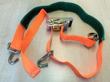 4 St&uuml;ck Spanngurt Zurrgurt f&uuml;r Pkw Auto Transport zur Radsicherung 50 mm 5t