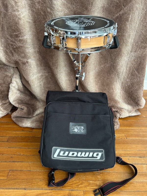 Ludwig 3x13 in. Rocker Elite Piccolo Snare Drum with bag & stand
