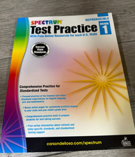 Spectrum Test Practice, Grade 1 by Carson Dellosa Education (2013) Reproducible