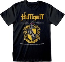 Image of Harry Potter - Hufflepuff Crest T-Shirt Black