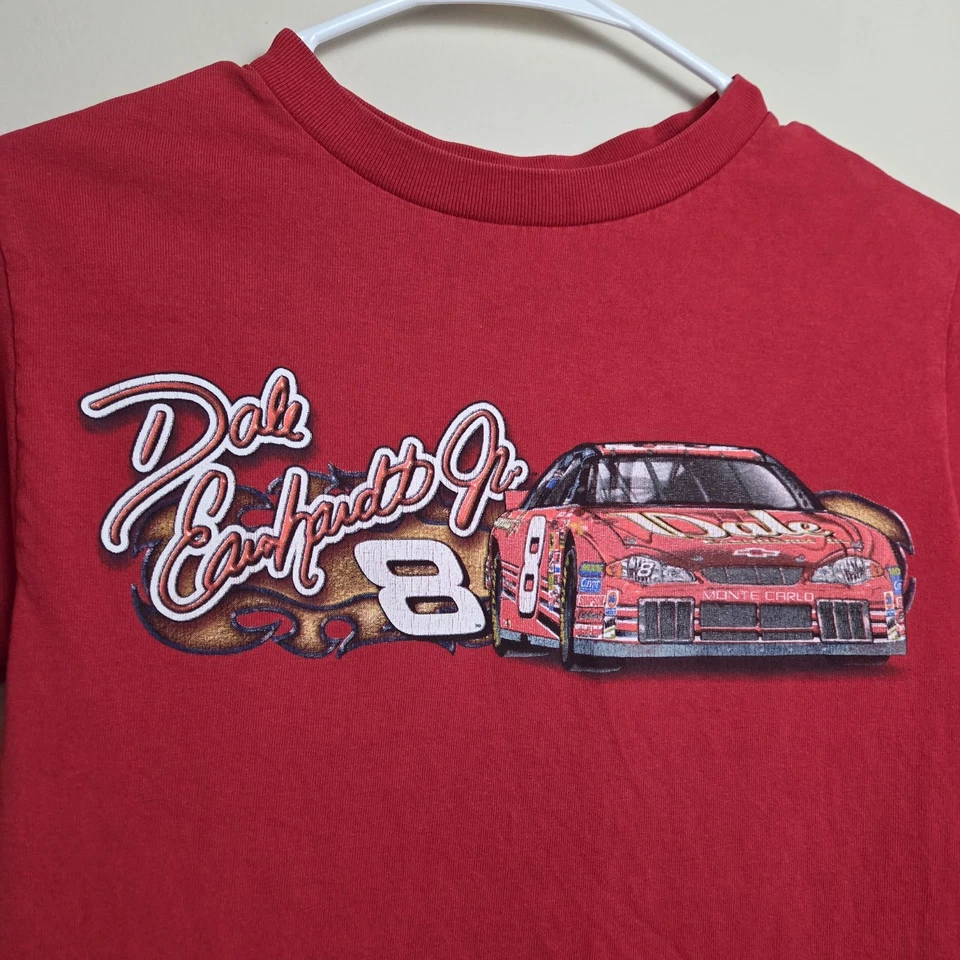 Dale Earnhart Jr. de colección Camiseta roja de carreras Nascar talla pequeña para niños jóvenes Foto 2 de 4