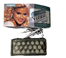 Vintage CONAIR READY SET GO Tangle Free Rollers W/Clips