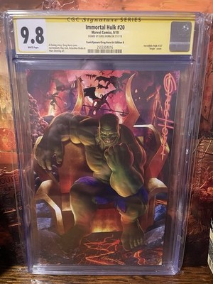 Marvel Comics Immortal Hulk #20 CGC Signature Series 9.8 Signed By Greg Horn