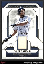 2025 Panini National Treasures Game Gear #9 Ken Griffey Jr. GAME-USED BAT 74/99