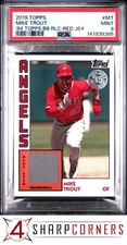 2019 TOPPS 1984 TOPPS BASEBALL RELICS #MT MIKE TROUT RED JERSEY PSA 9