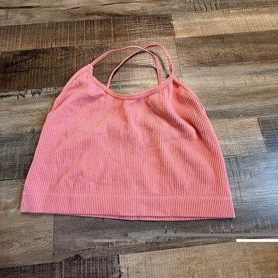 Colsie Pink Strappy Bralette Sz M