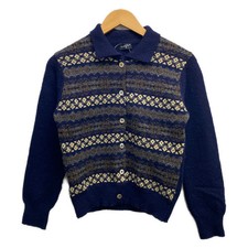 Margaret Howell - Navy Light Yellow Multi Women's Cardigan