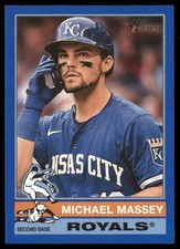 2025 Topps Heritage #99 Michael Massey Dark Blue Border