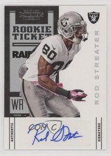 2012 Panini Contenders Rookie Ticket Rod Streater #140 Auto 8ul