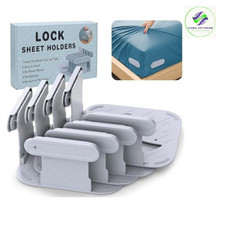 Heavy Duty Bed Sheet Holders for Corners Sheet Locks Clips Set of 4